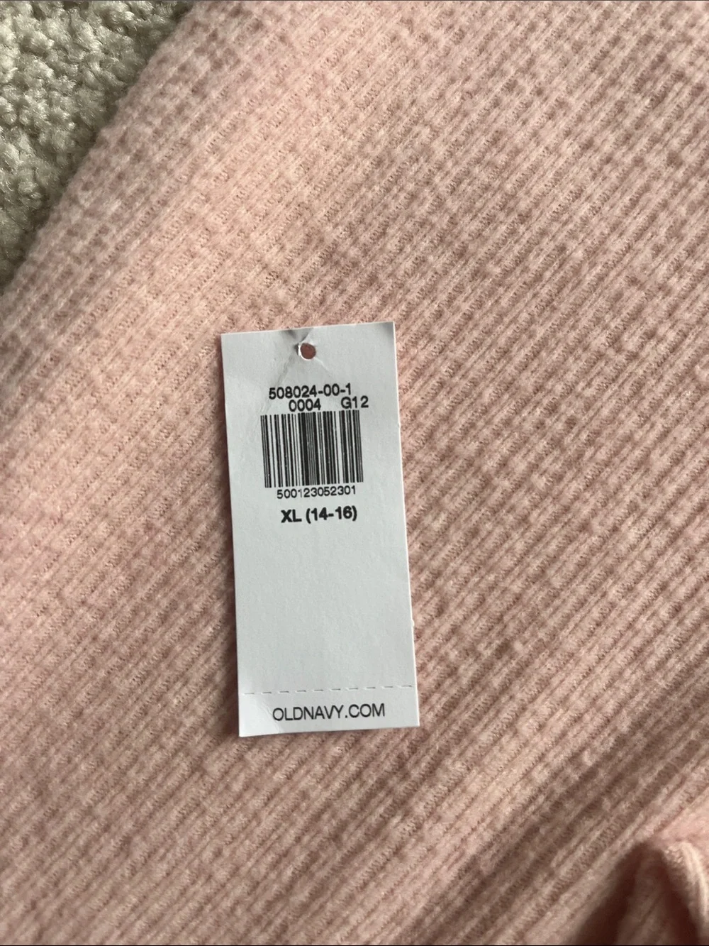 Old Navy Light Pink Ribbed Flare Leggings